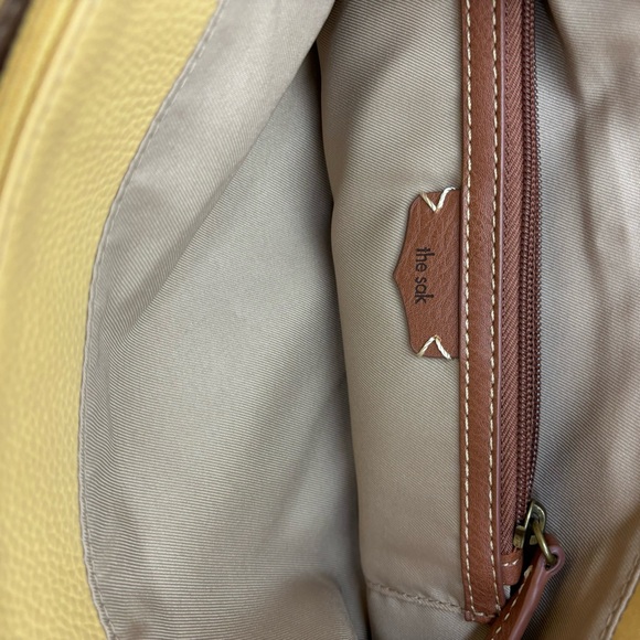 The SAK “Sierra” shoulder bag-Buttercup Espadrille leather w/crochet trim - Picture 13 of 16